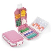 Pillendose 7 Tage Morgens Abends Tablettenbox Klein BPA Frei 1 St