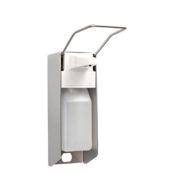 Medi-Inn Wandspender Aluminium, mit Langarmhebel, inkl. Leerflasche 500 ml 10 St