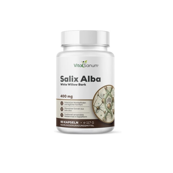 VitaSanum® – Weiße Weidenrinde (Salix alba L.) – 400 mg – 90 Kapseln 90 St