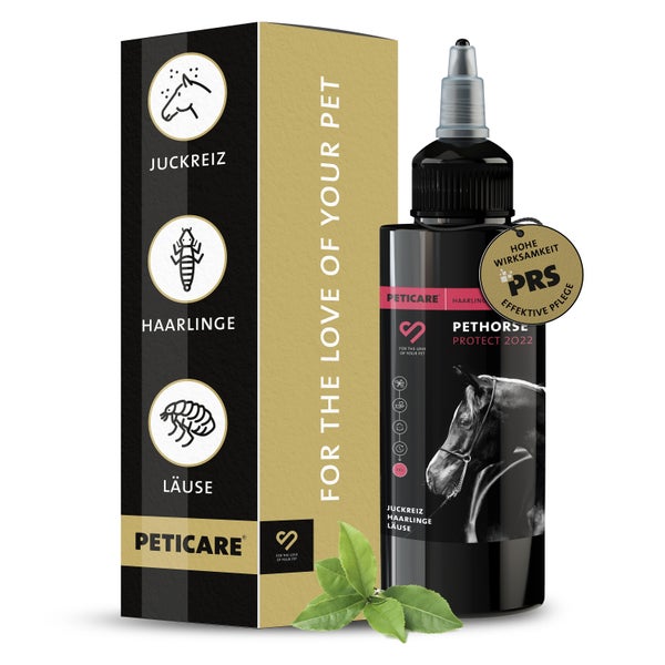 Peticare Anti-Läuse & Haarlinge Spray für Pferde, unterstützt bei Juckreiz 100 ml