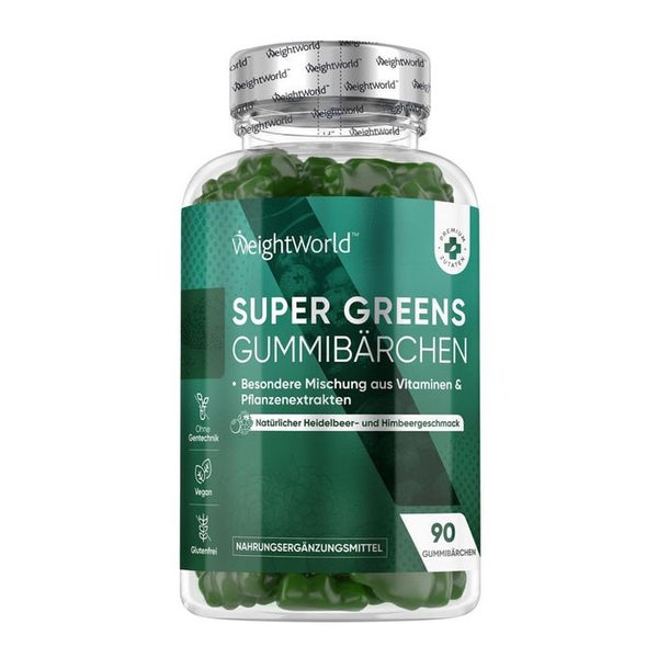 WeightWorld Super Greens Gummibärchen 90 St