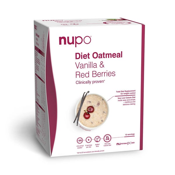 Diet Oatmeal Vanilla Red Berries - 12 Portionen