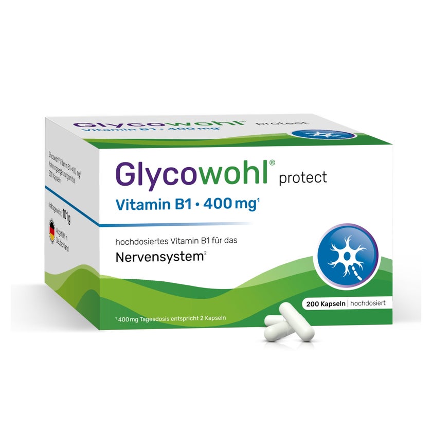 GLYCOWOHL® protect Vitamin B1 400 mg vegan 200 St