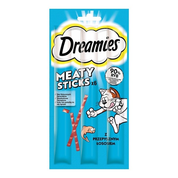 DREAMIES Meaty Sticks mit Lachs für adulte Katzen 0,03 kg