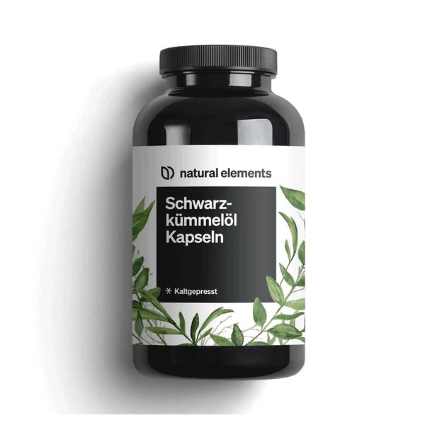 Schwarzkümmelöl (original Nigella sativa) mit Vitamin E – 400 Kapseln im 6-Monats-Vorrat – 1000 mg ägyptisches Schwarzkümmelöl/Tagesdosis – kaltgepresst, naturbelassen – in Deutschland produziert 400 St
