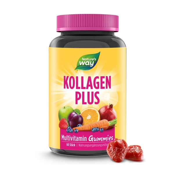 Kollagen Gummibärchen I 2500 µg Biotin und 255 mg Kollagen-Peptide I Erdbeer-Geschmack I ohne Gel... 60 St