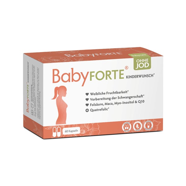 BabyFORTE Kinderwunsch Vitamine ohne Jod 60 St