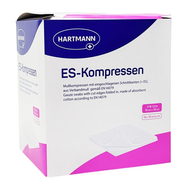 Es-kompressen Steril 10x10 Cm 12fach Großpackung 10X10 St