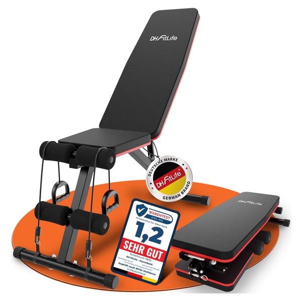 DH FitLife Klappbare 8 in 1 Multifunktionale Hantelbank 1 St