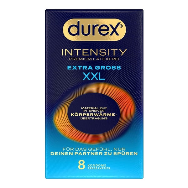«Intensity XXL» 8 Stück, extragroße Kondome, latexfrei (8 Kondome) 8 St