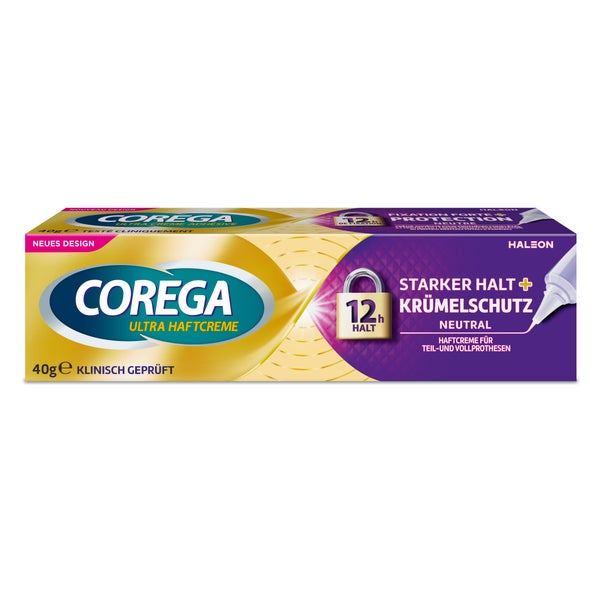 Corega Ultra Haftcreme Starker Halt+krümelschutz 40 g