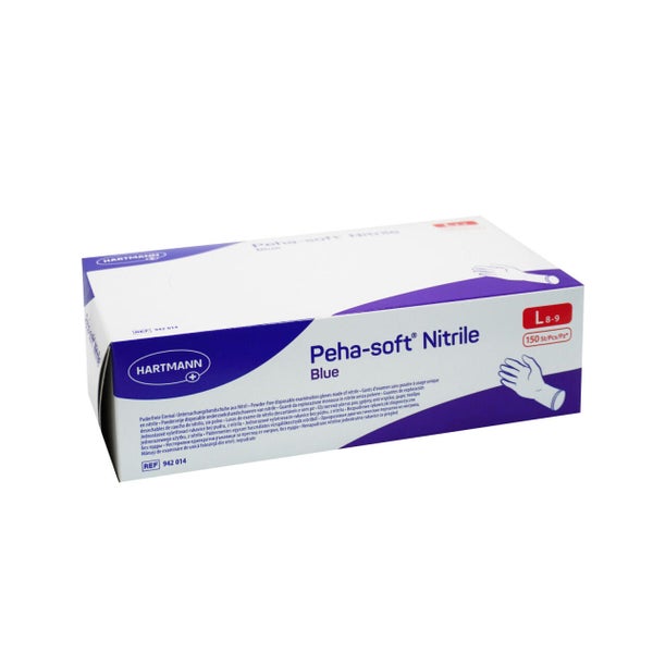 Hartmann Peha-Soft nitrile blue Untersuchungshandschuhe Gr. L 150 St