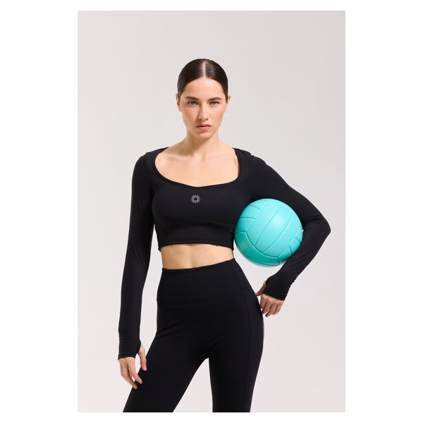 SPORT-TOP BLUMA CROP HOHER AUSSCHNITT ATMUNGSAKTIV ELEGANT 1 St