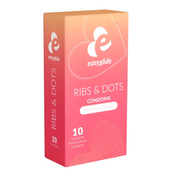 «Ribs & Dots» Kondome - 10er Pack, Rippen & Noppen (10 Kondome) 10 St