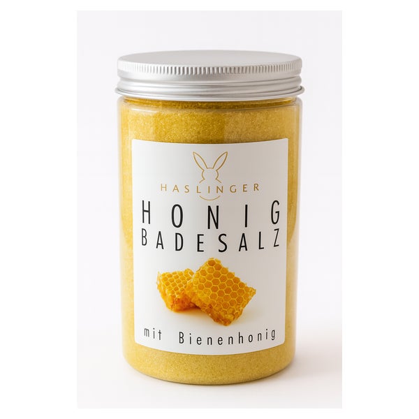 Haslinger Honig Badesalz Badezusatz mit Bienenhonig 450 g