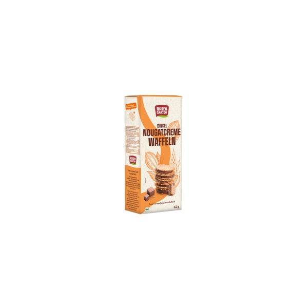 Rosengarten Dinkel Nougatcreme Waffeln 65 g
