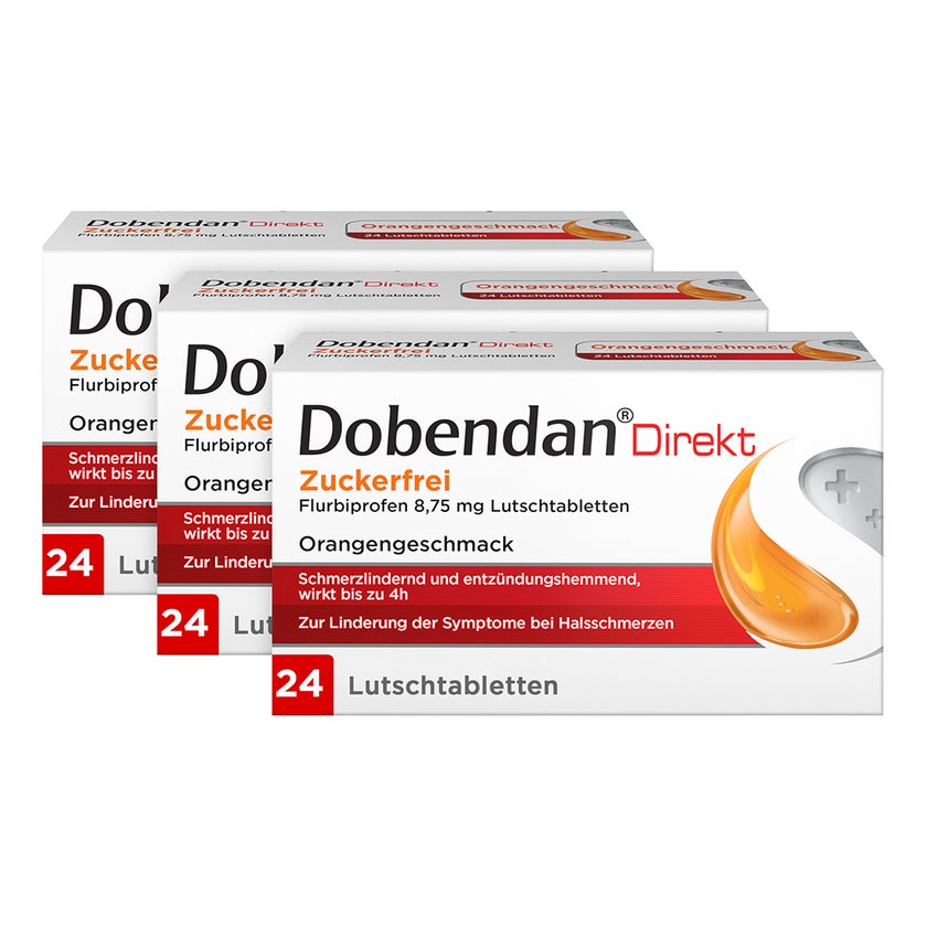 DOBENDAN Direkt Lutschtabl. Dreierpack 3X24 St