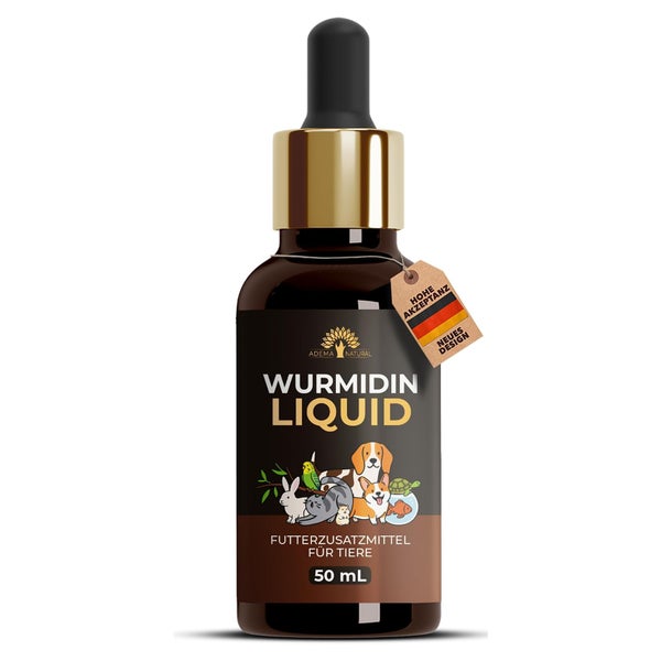 ADEMA NATURAL® WURMIDIN Liquid | Wurmkur | Hunde & Katzen | Wurmmittel 50 ml