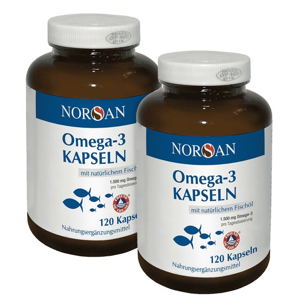 Doppelpack Norsan Omega-3 Kapseln 2X120 St