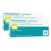 Produktabbildung: Pantoprazol - 1 A Pharma Doppelpack 2X14 St