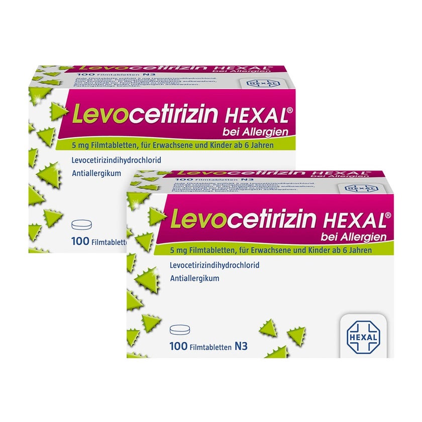 Levocetirizin HEXAL® Antiallergikum Doppelpack 2X100 St