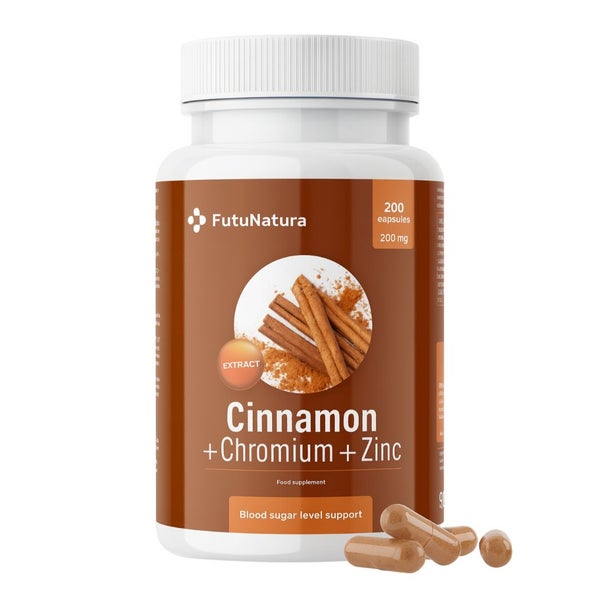 FutuNatura Zimt mit Chrom und Zink 200 St