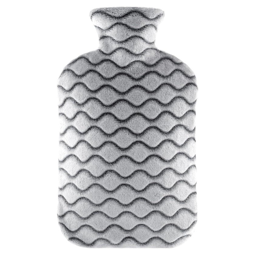 2L Wärmflasche mit Bezug für Erwachsene & Kinder-Dunkelgrau, 1 St günstig kaufen
