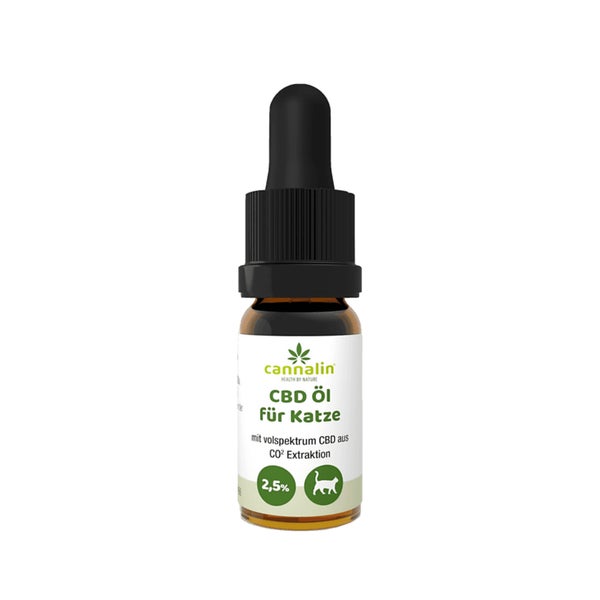 Cannalin - CBD Öl für Katze mit Lachsöl - 2.5% 10 ml
