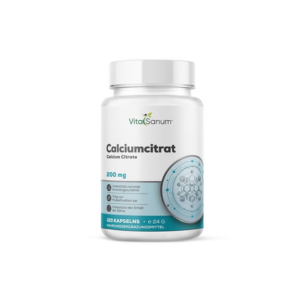 VitaSanum® - Calciumcitrat 200 mg 120 Kapseln 120 St