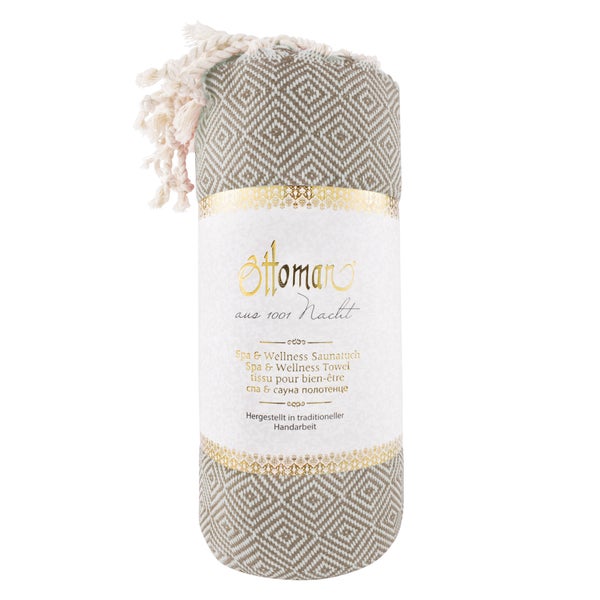 GREENDOOR Hamam Tuch Rautenmuster cappuccino 1 St