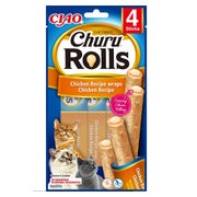 INABA Churu Rolls Chicken 4x10g Hühnerwraps für Katzen 0,04 kg