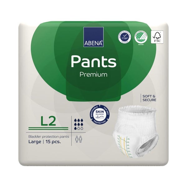 Abena Pants Premium Windelhosen Gr. L2, 1900 ml 6X15 St