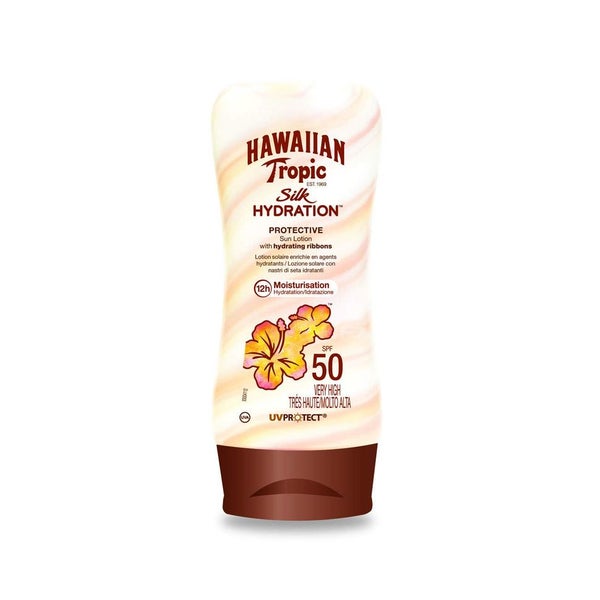 Hawaiian Tropic Silk Hydration Protective Sun Lotion Sonnencreme LSF 50 180 ml