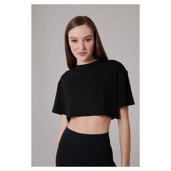 CROP-SHIRT OVERSIZE BAUMWOLLE FREIZEIT 1 St