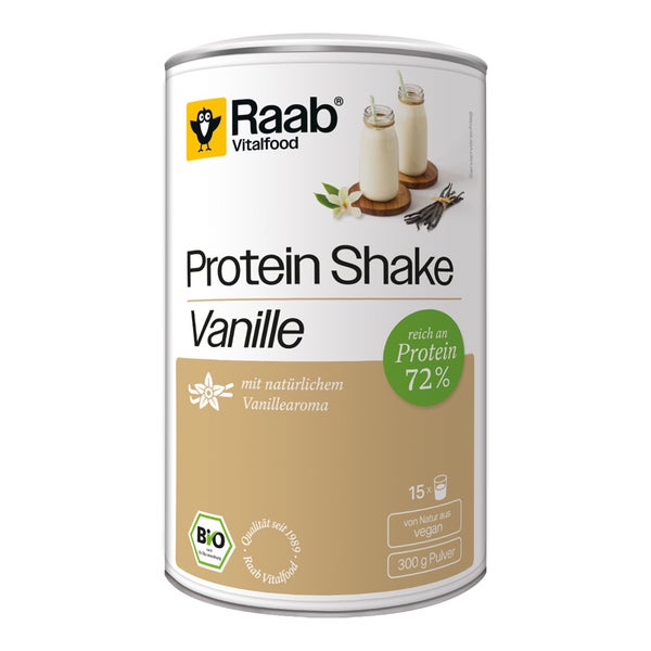 Raab Vitalfood Protein Shake Vanille Bio Pulver 300 g
