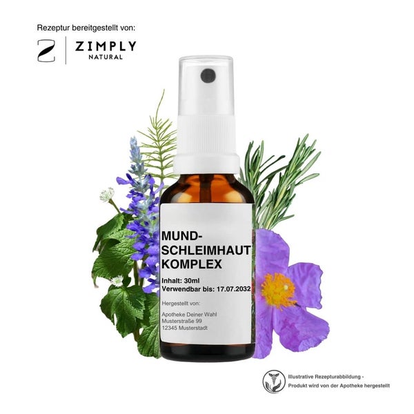 Zimply Natural MUNDSCHLEIMHAUT KOMPLEX - Pflanzbasierte Rezeptur 30 ml