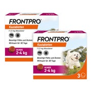 Produktabbildung: FRONTPRO Hund 11mg XS 2-4 KG 2X3 St