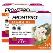 Produktabbildung: FRONTPRO Hund 11mg XS 2-4 KG 2X3 St