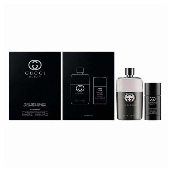 Gucci Guilty Homme Eau De Toilette Spray 90ml Set 2 Pieces 0,165 l