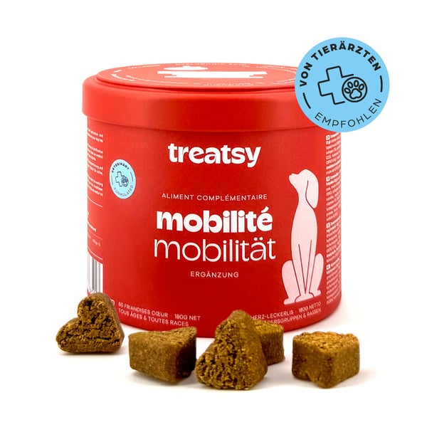 Treatsy Nahrungsergänzungsmittel – Mobilität & Gelenke für Hunde 180 g