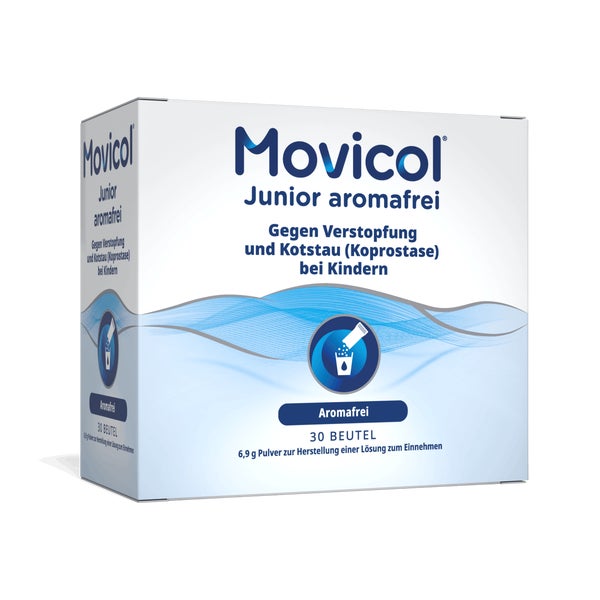 MOVICOL Junior aromafrei 6,9 g Plv.z.H.e.L.z.Einn. 30X6,9 g
