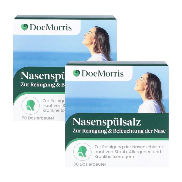 DocMorris Nasenspülsalz Duo 2X60X2,95 g