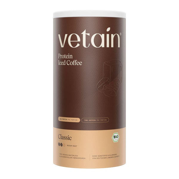 VETAIN Veganes Proteinpulver - Eiskaffee - 20g Protein 600 g