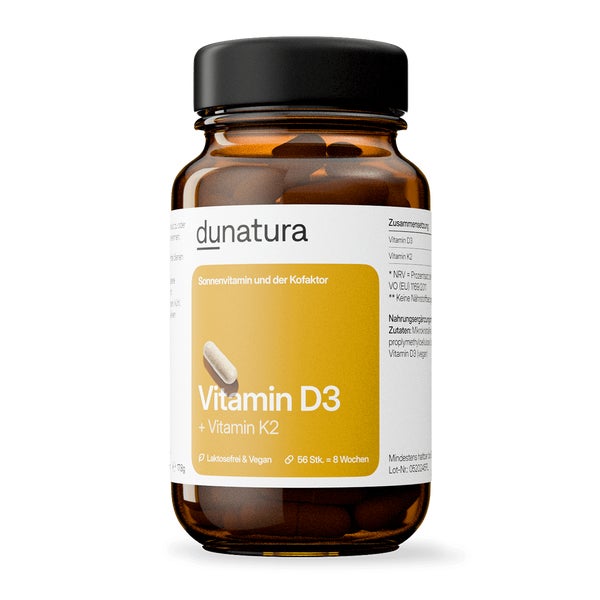 Vitamin D3+K2 25μg + 70 μg - 56 Kapseln - vegan 56 St