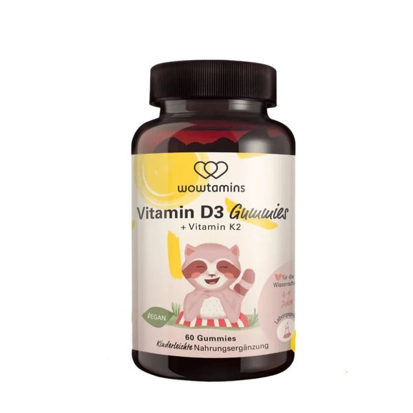 Vitamin D3 1000+k2 Fruchtgummis Hochdosiert 60 St