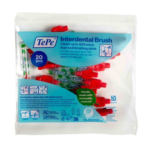 TePe Interdentalbürsten Rot 0,5 mm ISO 2 20 St