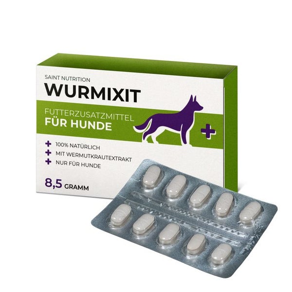 Saint Nutrition® Wurmixit | Wurm Tabletten für Hunde 30 g