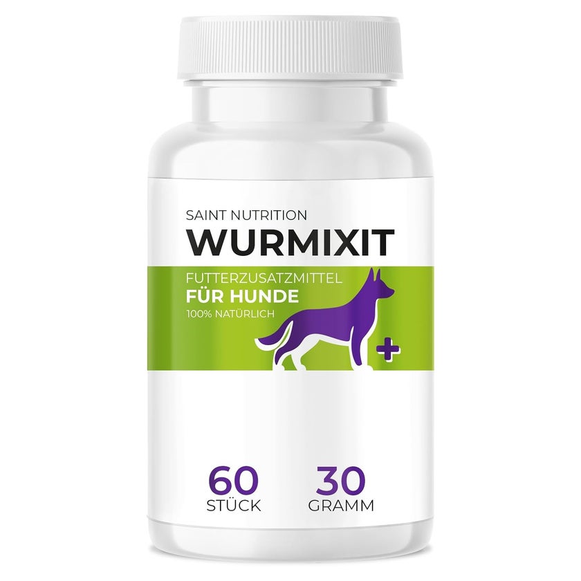 Saint Nutrition® Wurmixit | Wurm Tabletten für Hunde 30 g
