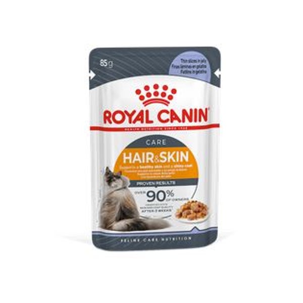 Royal Canin Feline Hair & Skin in Gelee P.B. Multipack 1,02 kg
