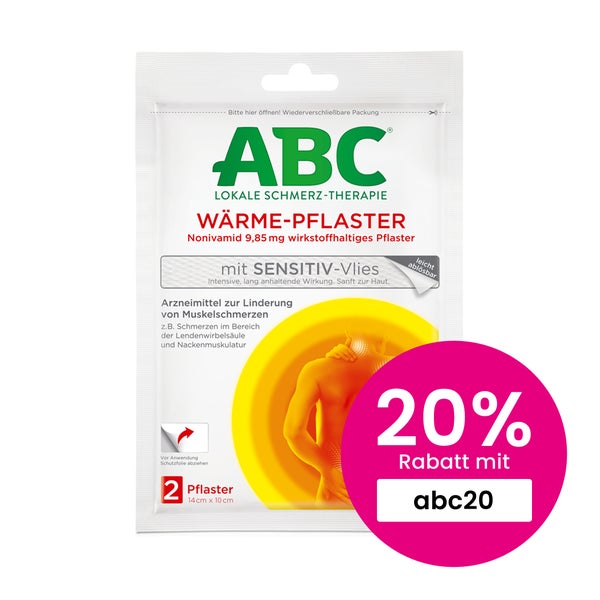 Abc Wärme-pflaster Sensitive-vlies Hansaplast Med 2 St